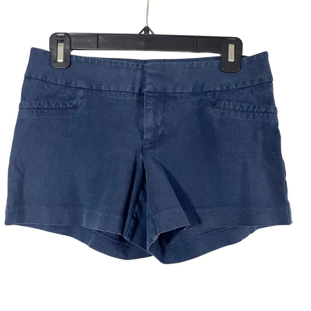 Lilly Pulitzer Navy Blue Flat Front Shorts Preppy Minimalist Resort Wear  Size 2